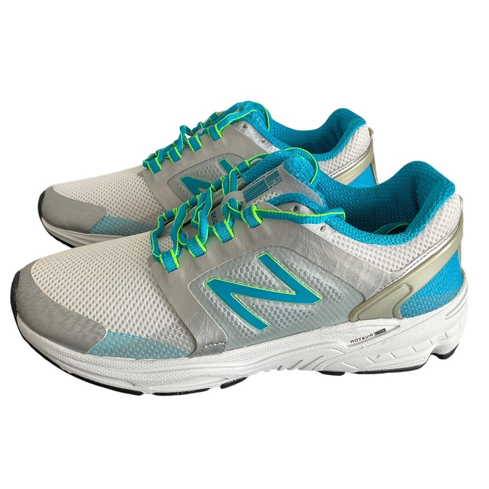 New Balance 3040 Made in USA Running Shoes White Silver Blue W3040SB1 Womens 8